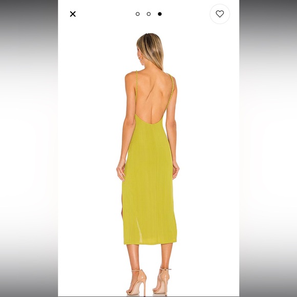 Shelly Midi Dress Camila Coelho in Yellow Green - Picture 2 of 8
